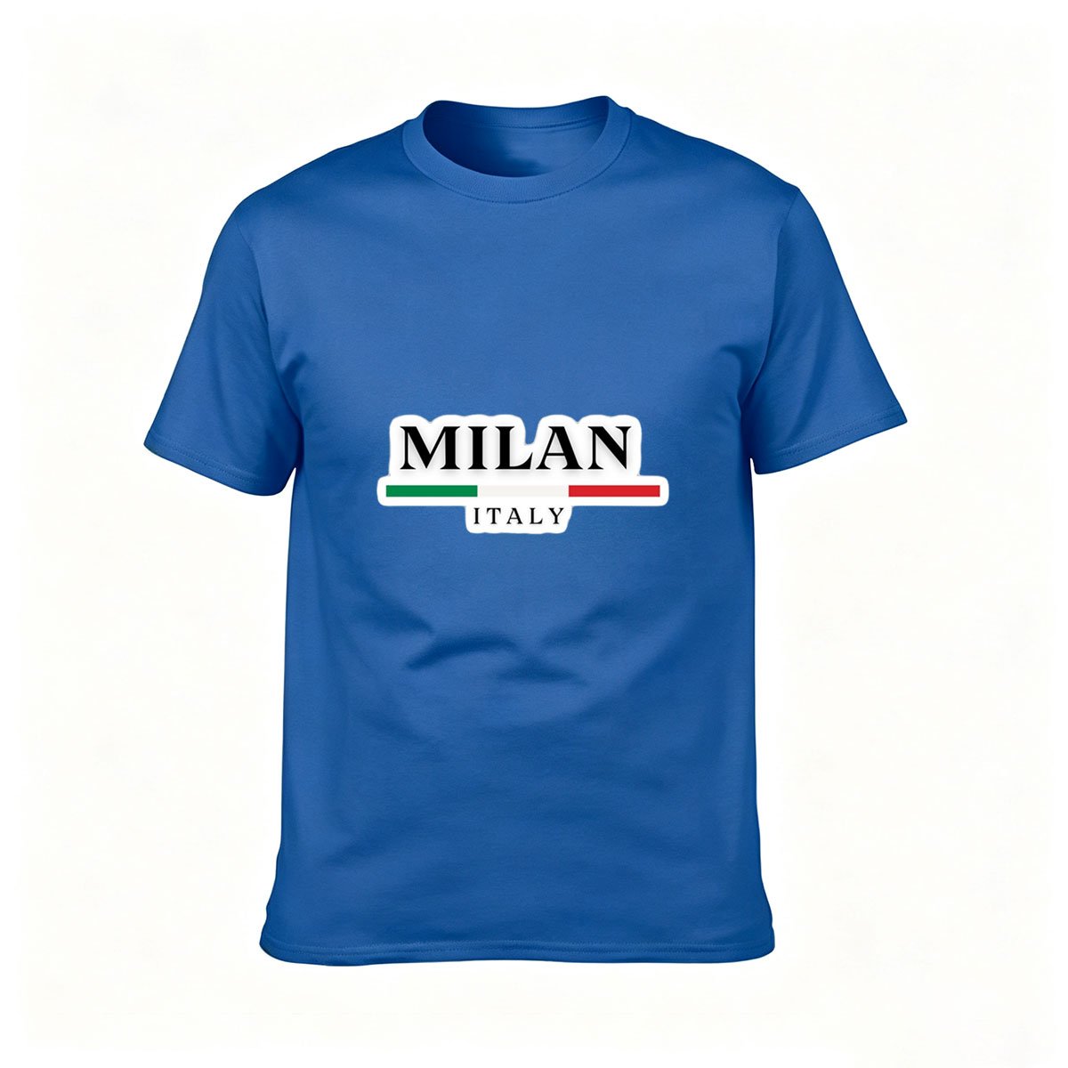 Milan Italy Flag Design Men's T-Shirt Gift for Travelers - Image 4