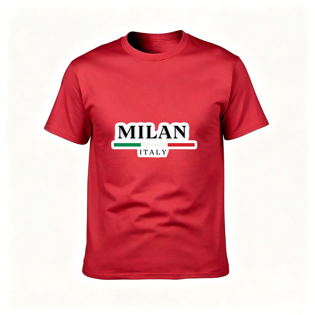 Milan Italy Flag Design Men's T-Shirt Gift for Travelers - Image 5