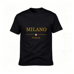 Milano Italia Men's T-Shirt Italy Flag Design Gift