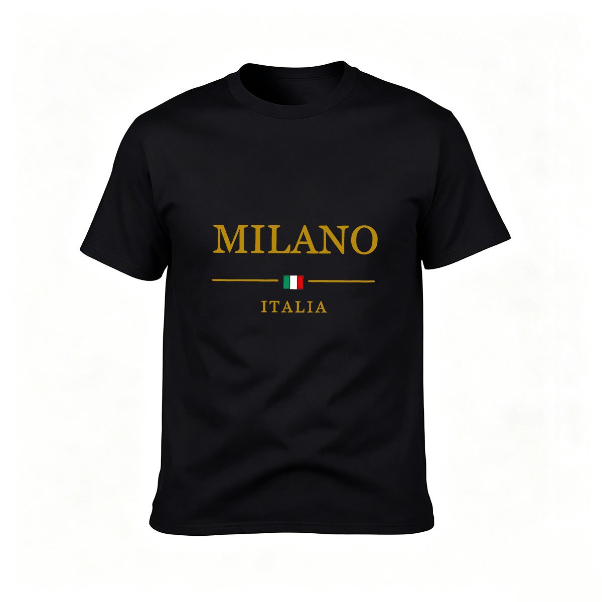 Milano Italia Men's T-Shirt Italy Flag Design Gift