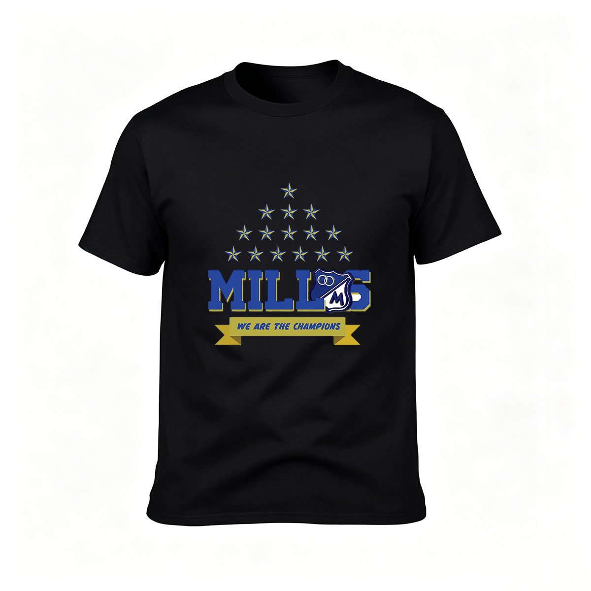 MILLS Champions Stars Logo Men's T-Shirt Gift Wear