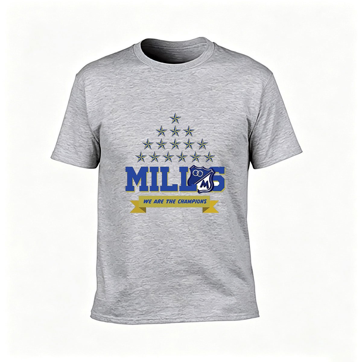 MILLS Champions Stars Logo Men's T-Shirt Gift Wear - Image 3