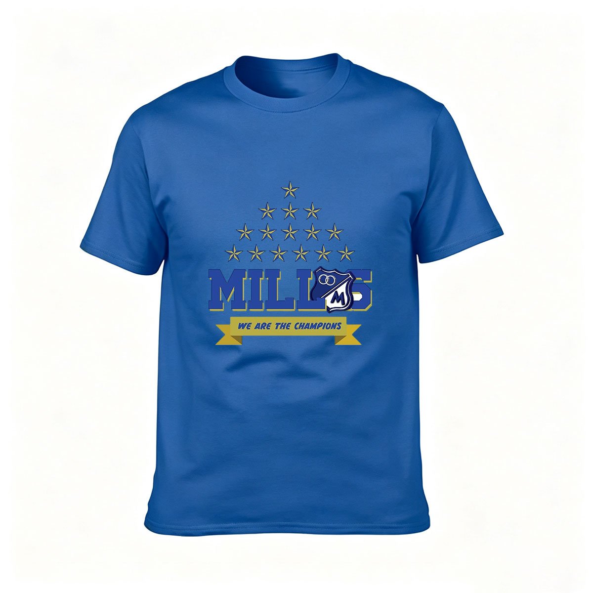 MILLS Champions Stars Logo Men's T-Shirt Gift Wear - Image 4