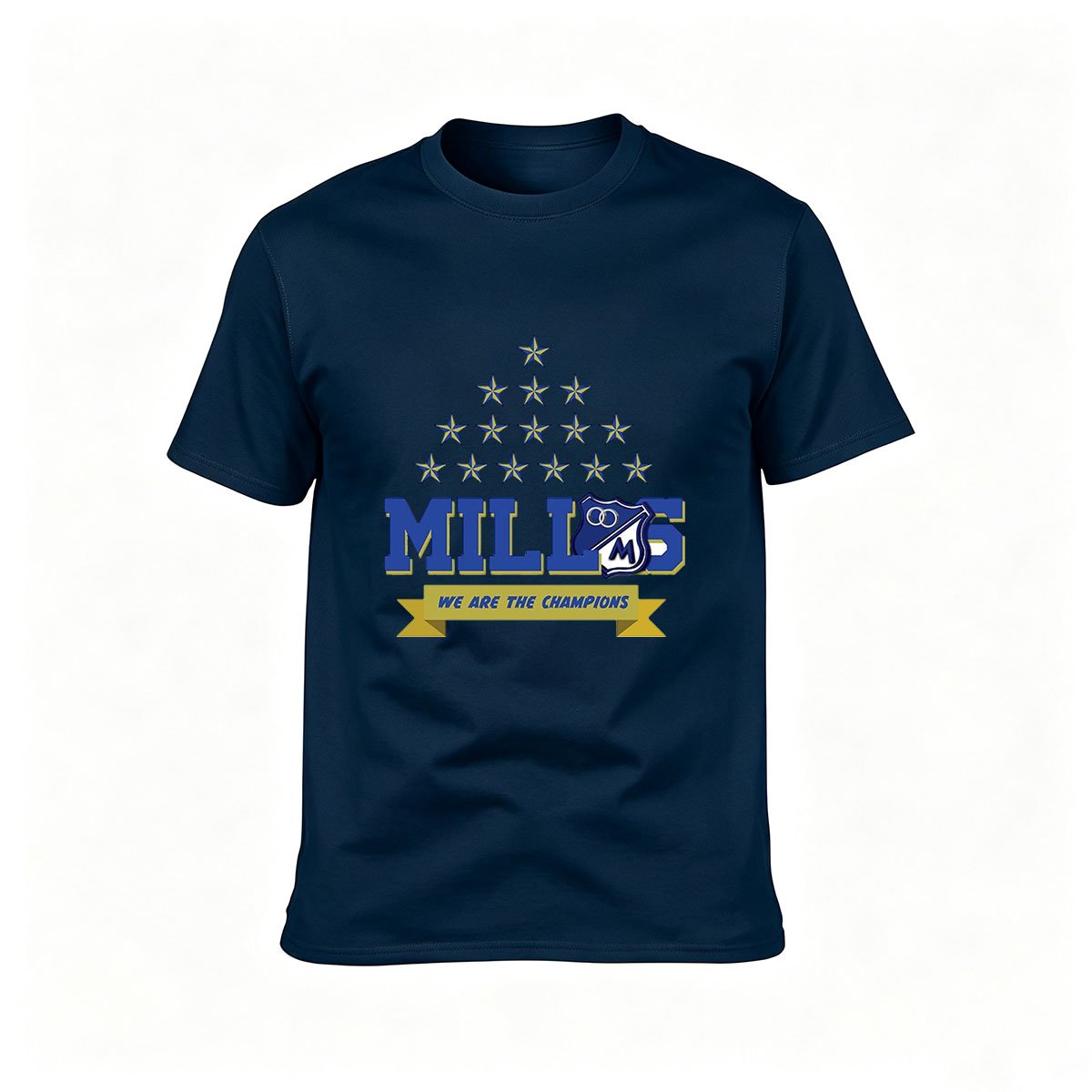 MILLS Champions Stars Logo Men's T-Shirt Gift Wear - Image 6