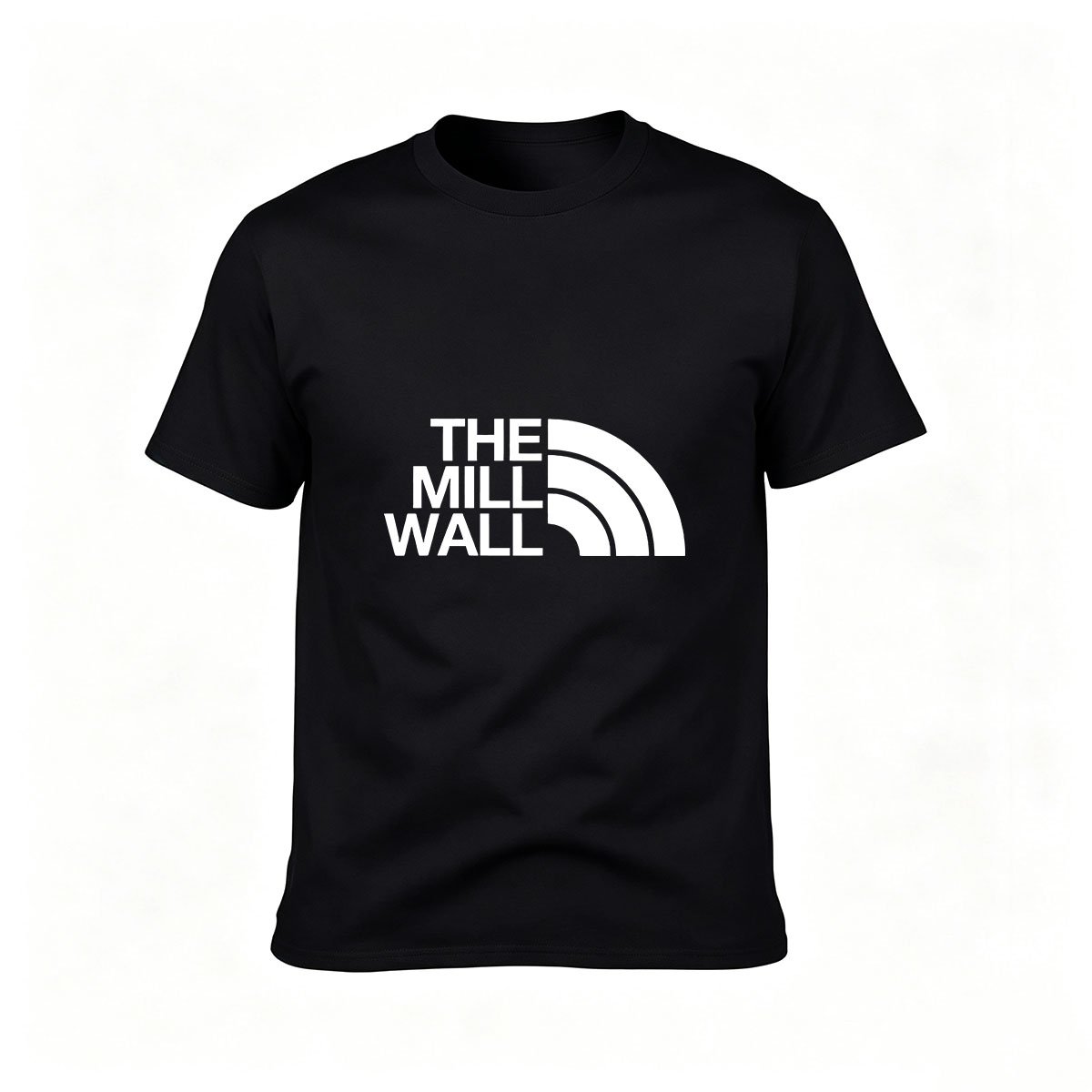 The Mill Wall Logo T-Shirt Men's Black Casual Tee Gift
