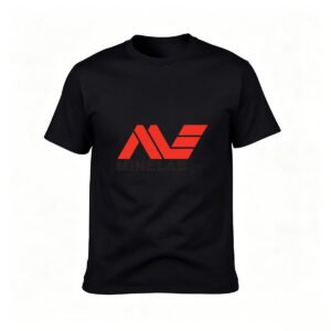 Minelab Logo T-Shirt Men's Black Red Design Gift for Metal Detector Enthusiasts