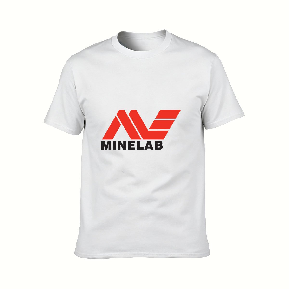 Minelab Logo T-Shirt Men's Black Red Design Gift for Metal Detector Enthusiasts - Image 2