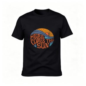 Here Comes The Sun Retro Sunset Men's T-Shirt Gift