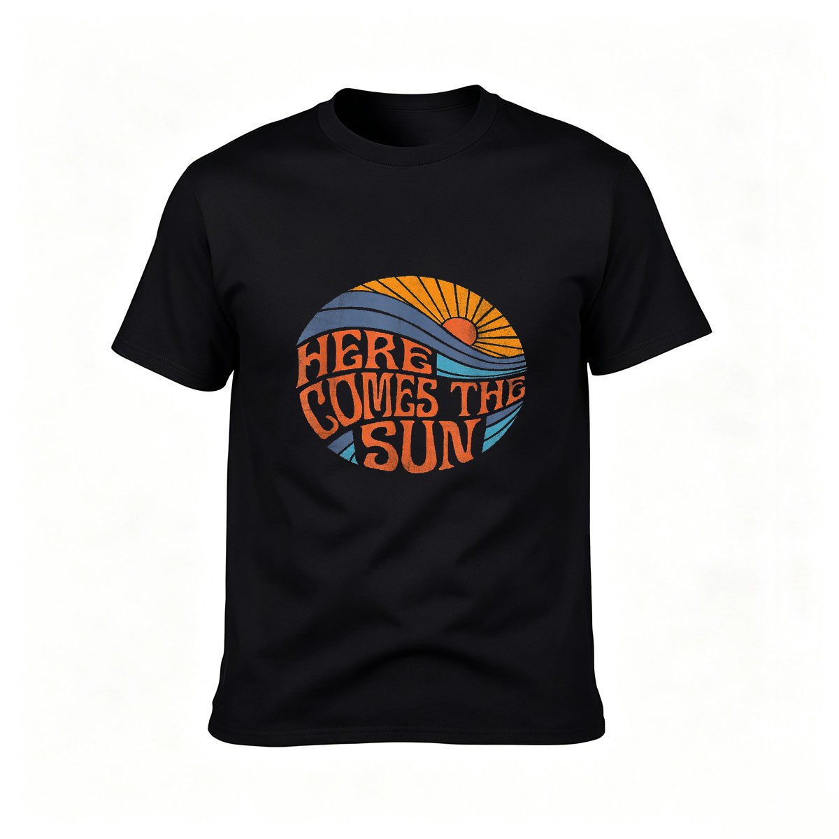 Here Comes The Sun Retro Sunset Men's T-Shirt Gift