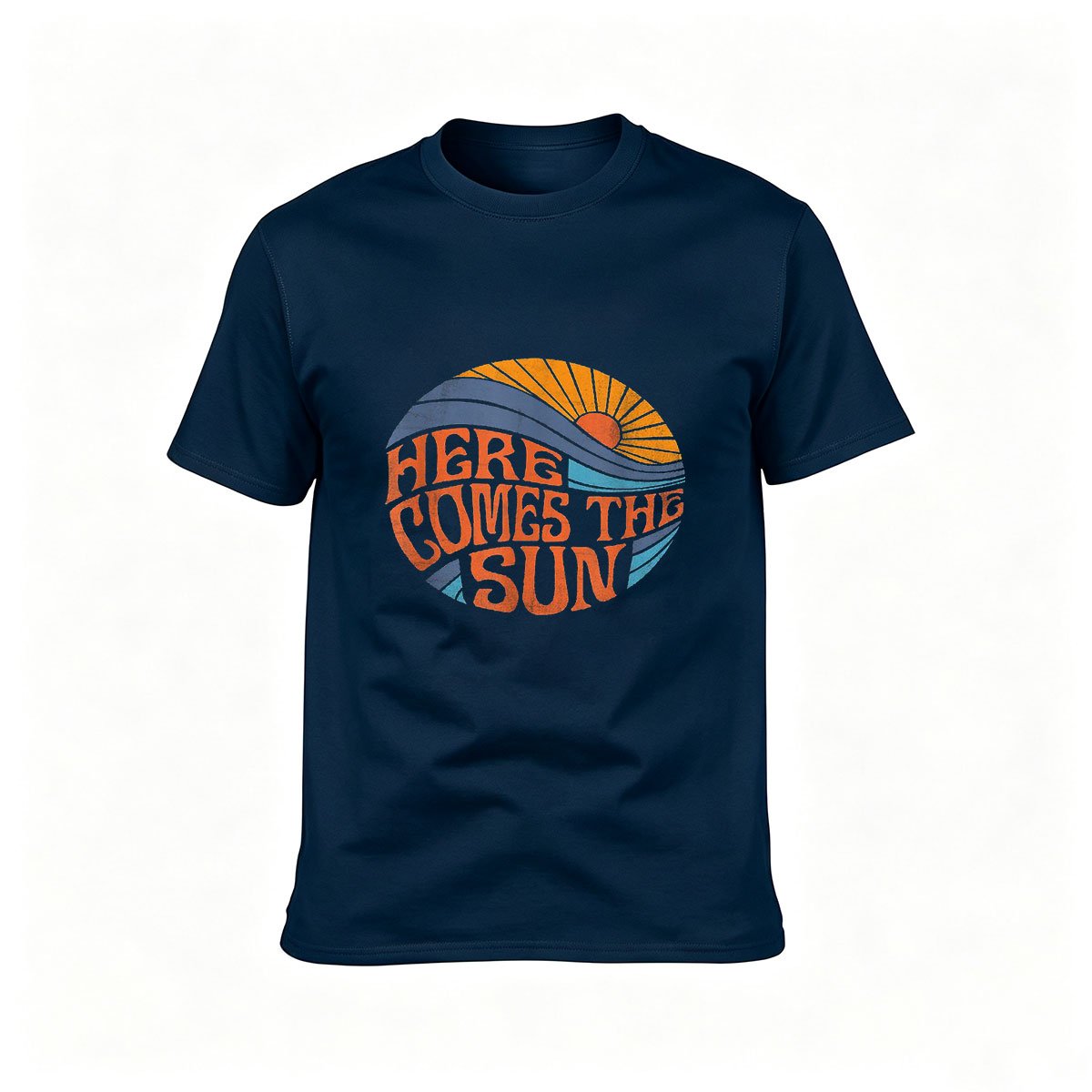Here Comes The Sun Retro Sunset Men's T-Shirt Gift - Image 6