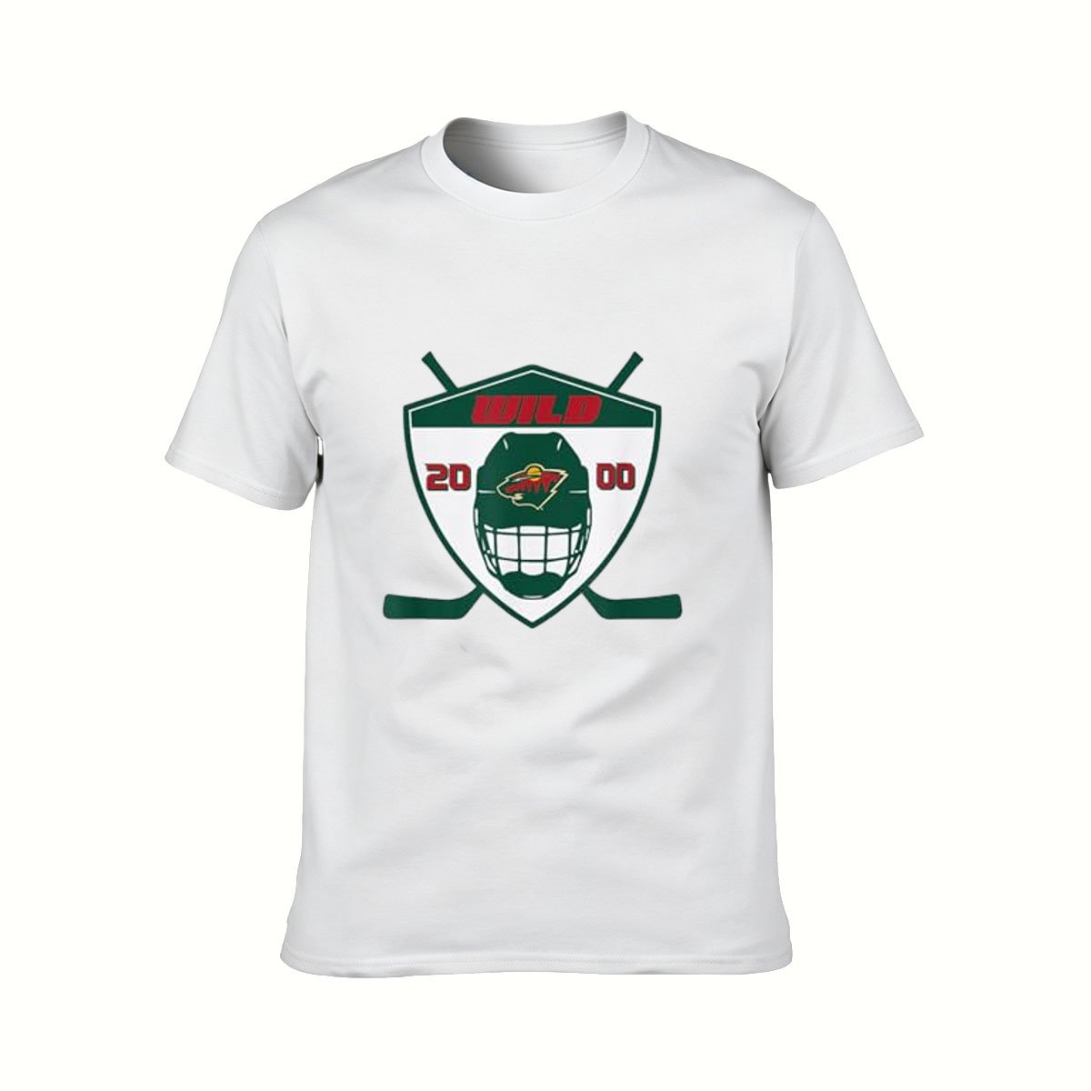 Minnesota Wild Hockey Team Logo Men's T-Shirt Gift for Fans - Image 2