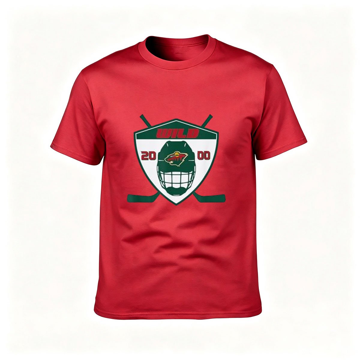Minnesota Wild Hockey Team Logo Men's T-Shirt Gift for Fans - Image 5