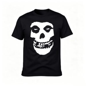 Skull Print Men's T-Shirt Halloween Gift Horror Style