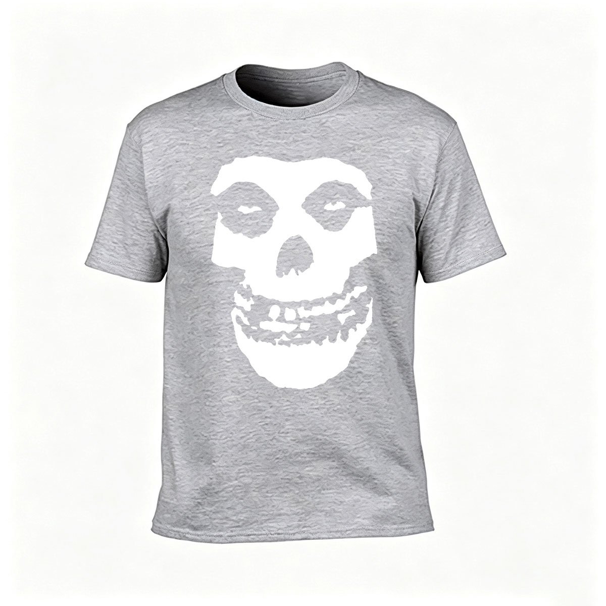 Skull Print Men's T-Shirt Halloween Gift Horror Style - Image 3