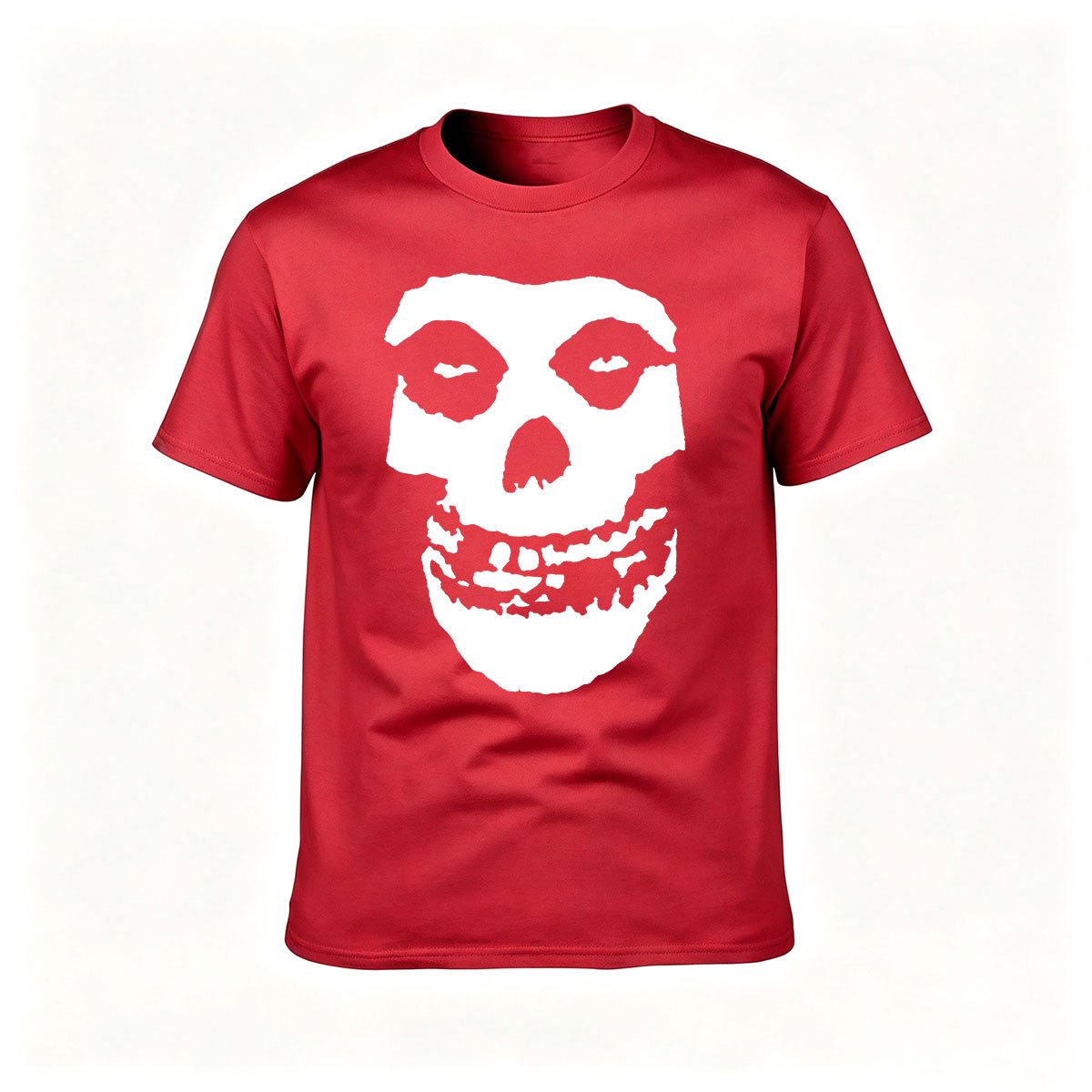 Skull Print Men's T-Shirt Halloween Gift Horror Style - Image 5