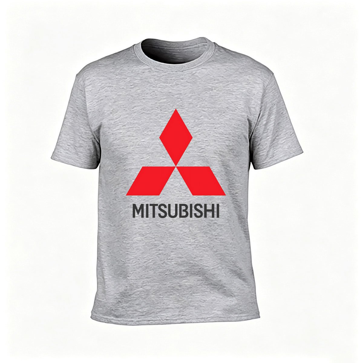 Mitsubishi Logo T-Shirt Men's Black Red Print Casual Gift Wear - Image 3