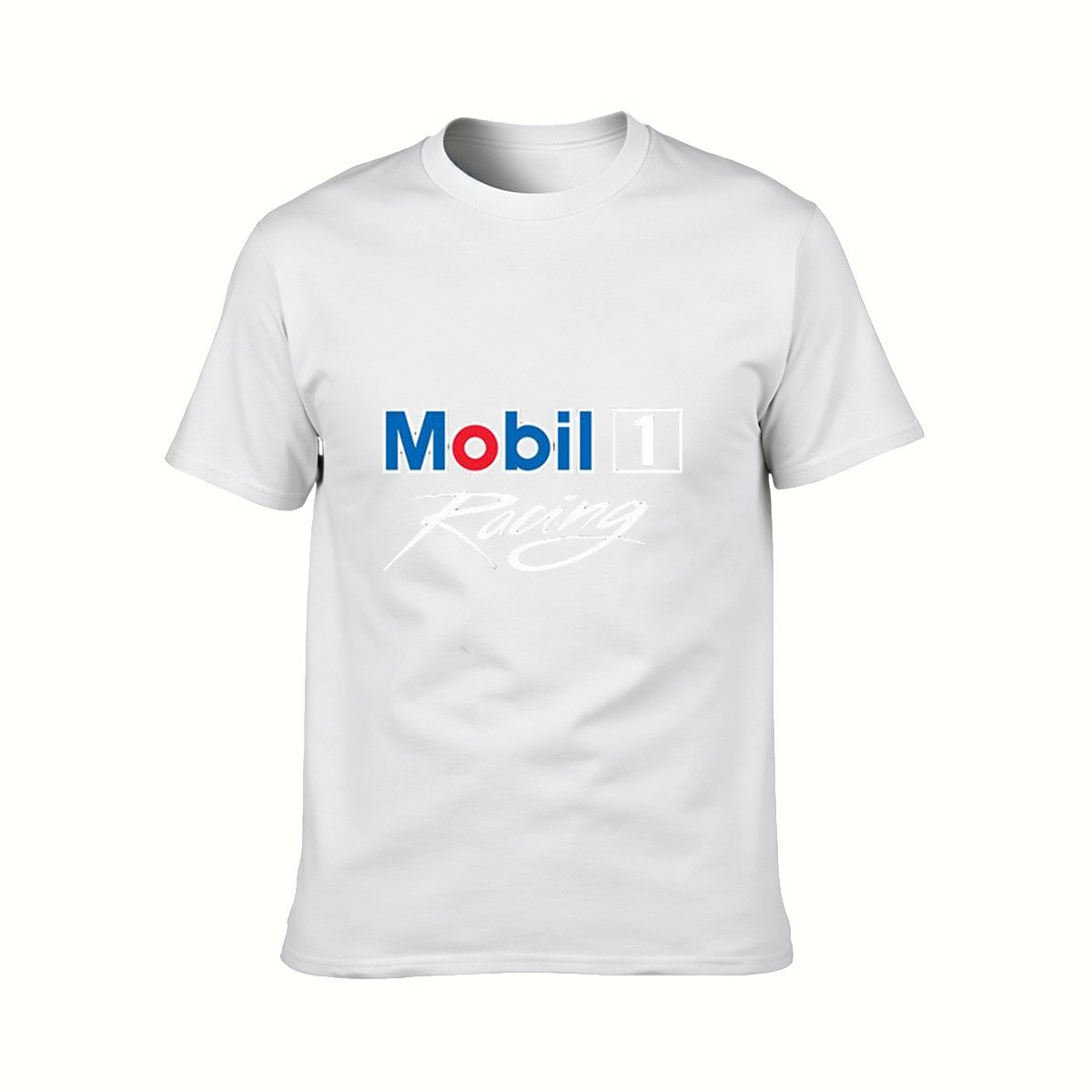 Mobil 1 Racing Logo Men's T-Shirt Gift for Car Enthusiasts - Image 2