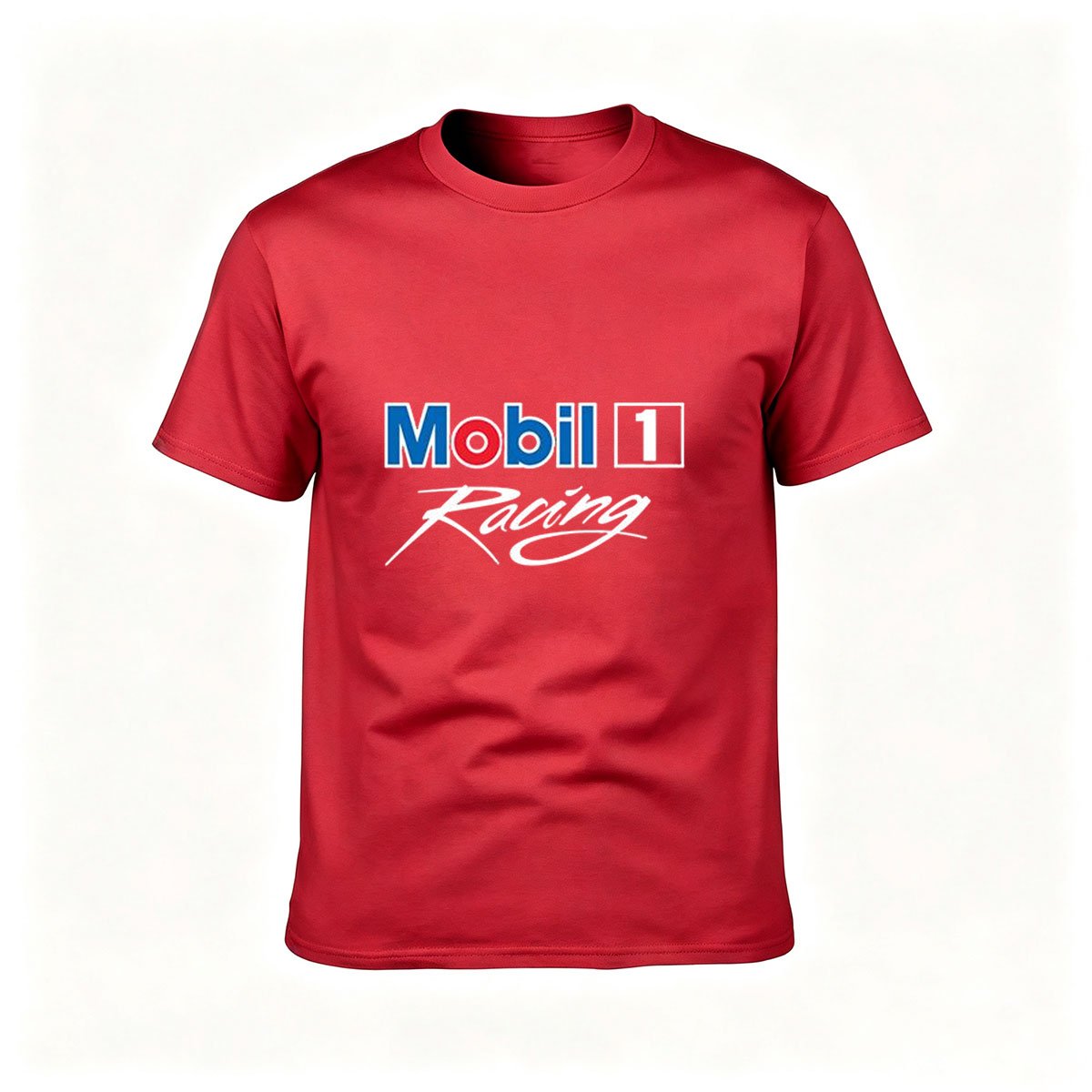 Mobil 1 Racing Logo Men's T-Shirt Gift for Car Enthusiasts - Image 5