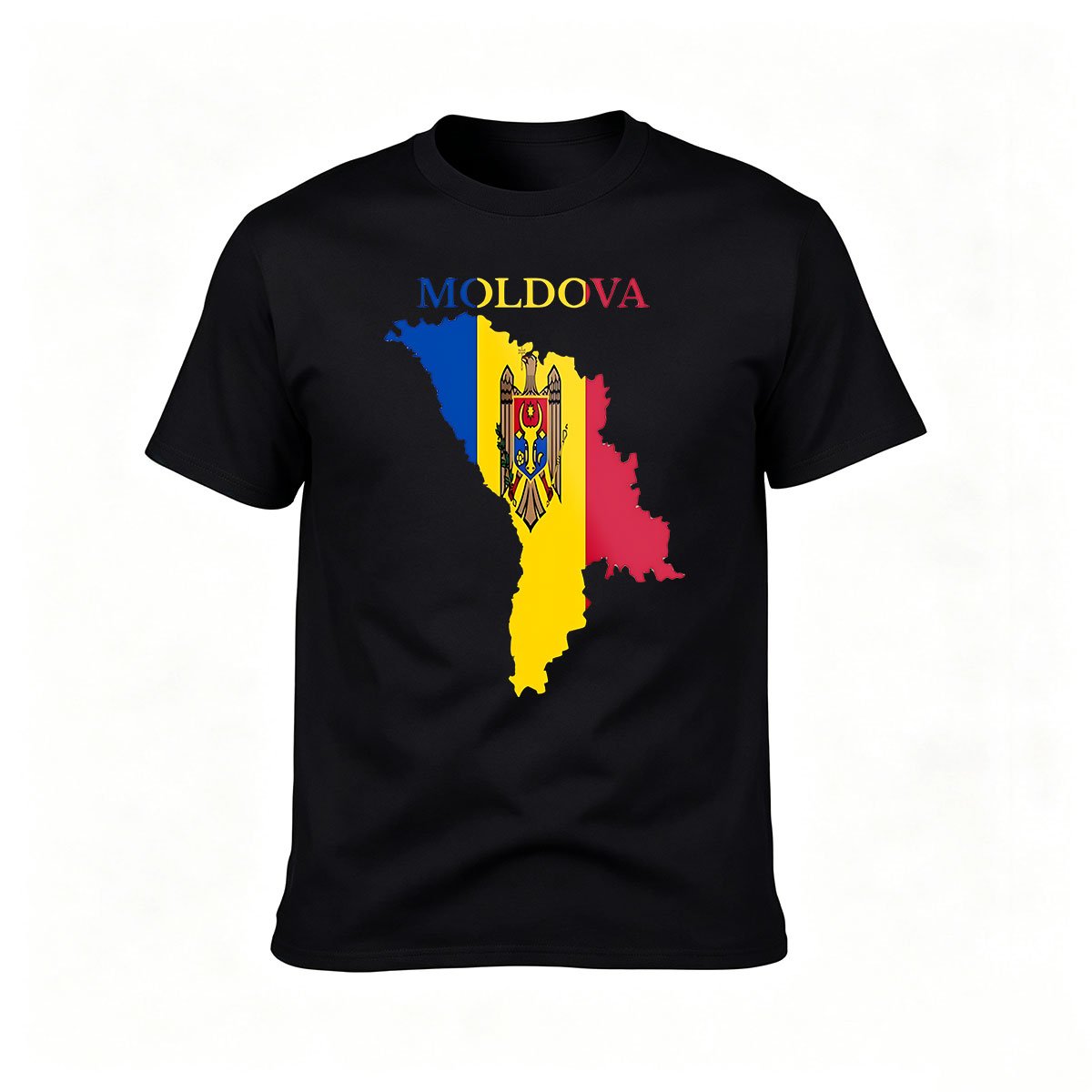 Moldova Map Flag T-Shirt Men Women Gift National Pride Wear