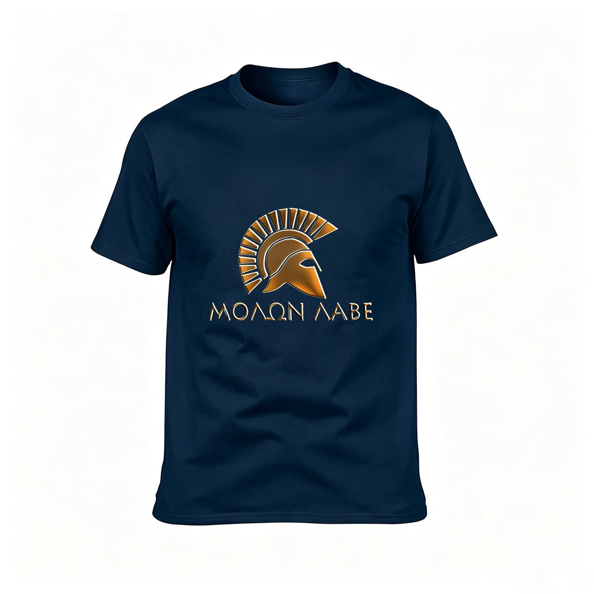 Molon Labe T-Shirt Men's Greek Warrior Helmet Design Gift - Image 6