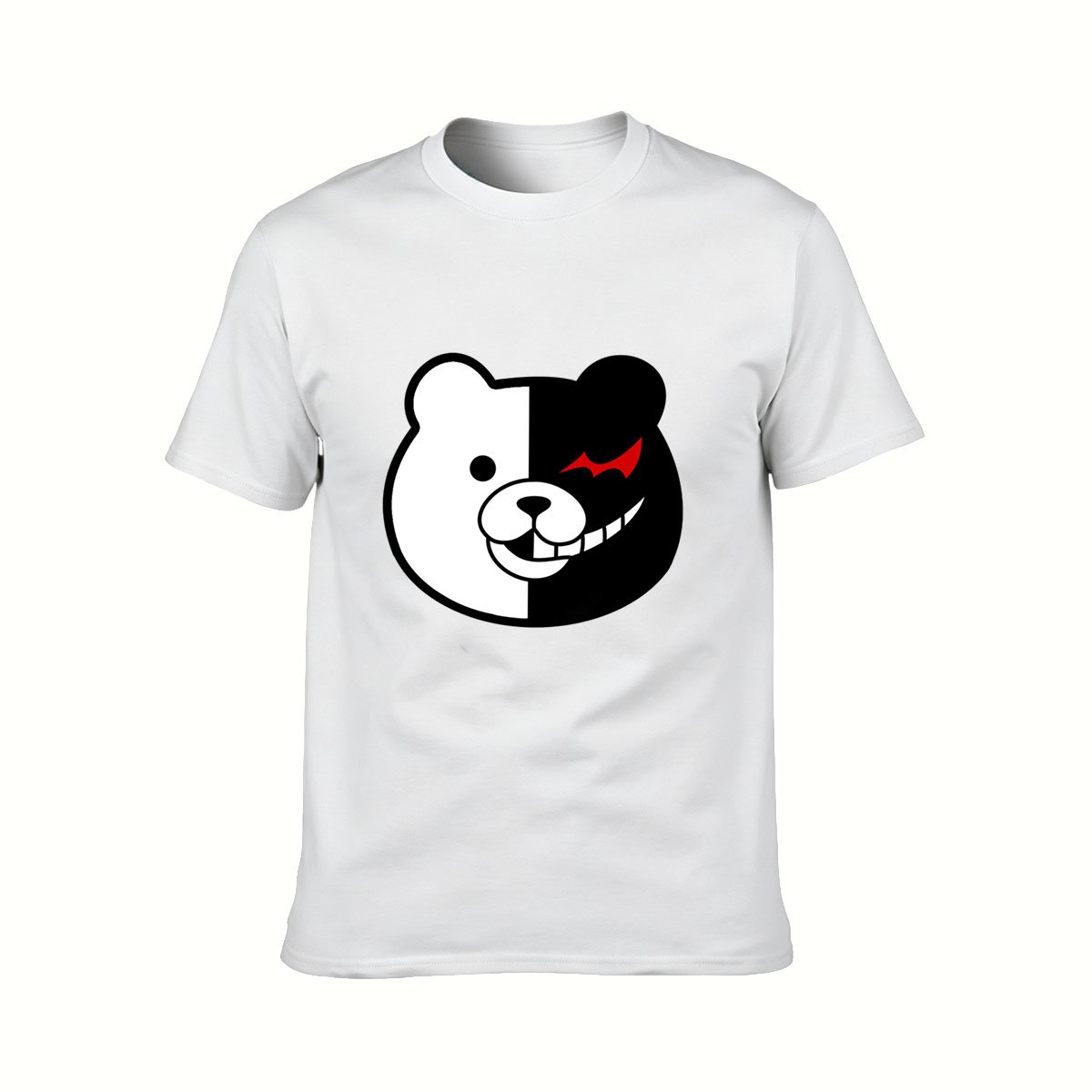 Monochrome Bear Face Men's T-Shirt Gift for Anime Fans - Image 2
