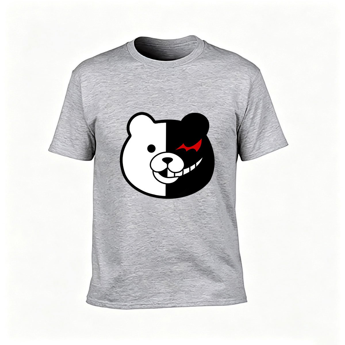 Monochrome Bear Face Men's T-Shirt Gift for Anime Fans - Image 3