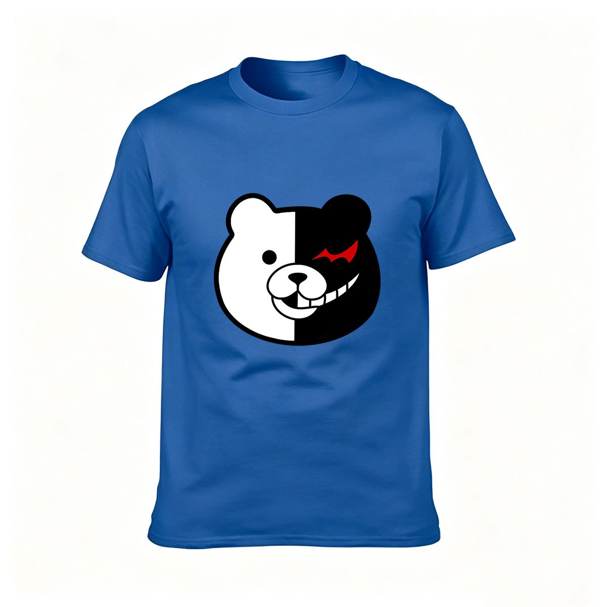 Monochrome Bear Face Men's T-Shirt Gift for Anime Fans - Image 4