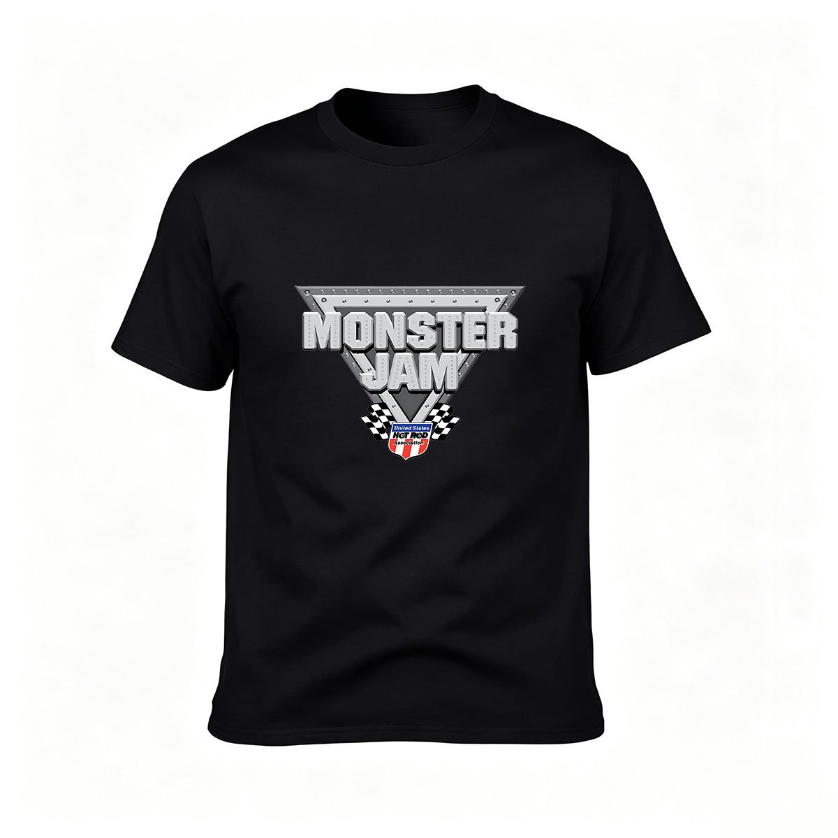 Monster Jam Logo T-Shirt Men's Black Graphic Tee Gift for Fans