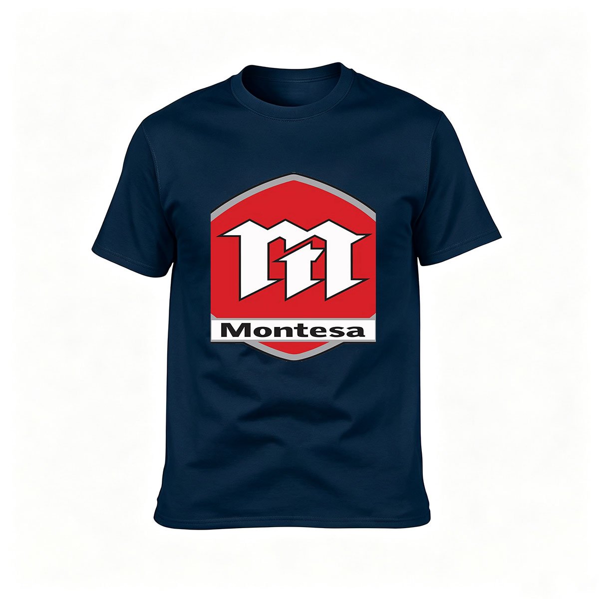 Montesa Logo T-Shirt Men's Classic Black Tee Gift for Motorcycle Fans - Image 6