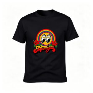 Moon Eyes Rainbow Logo Men's T-Shirt Gift Fashion Tee