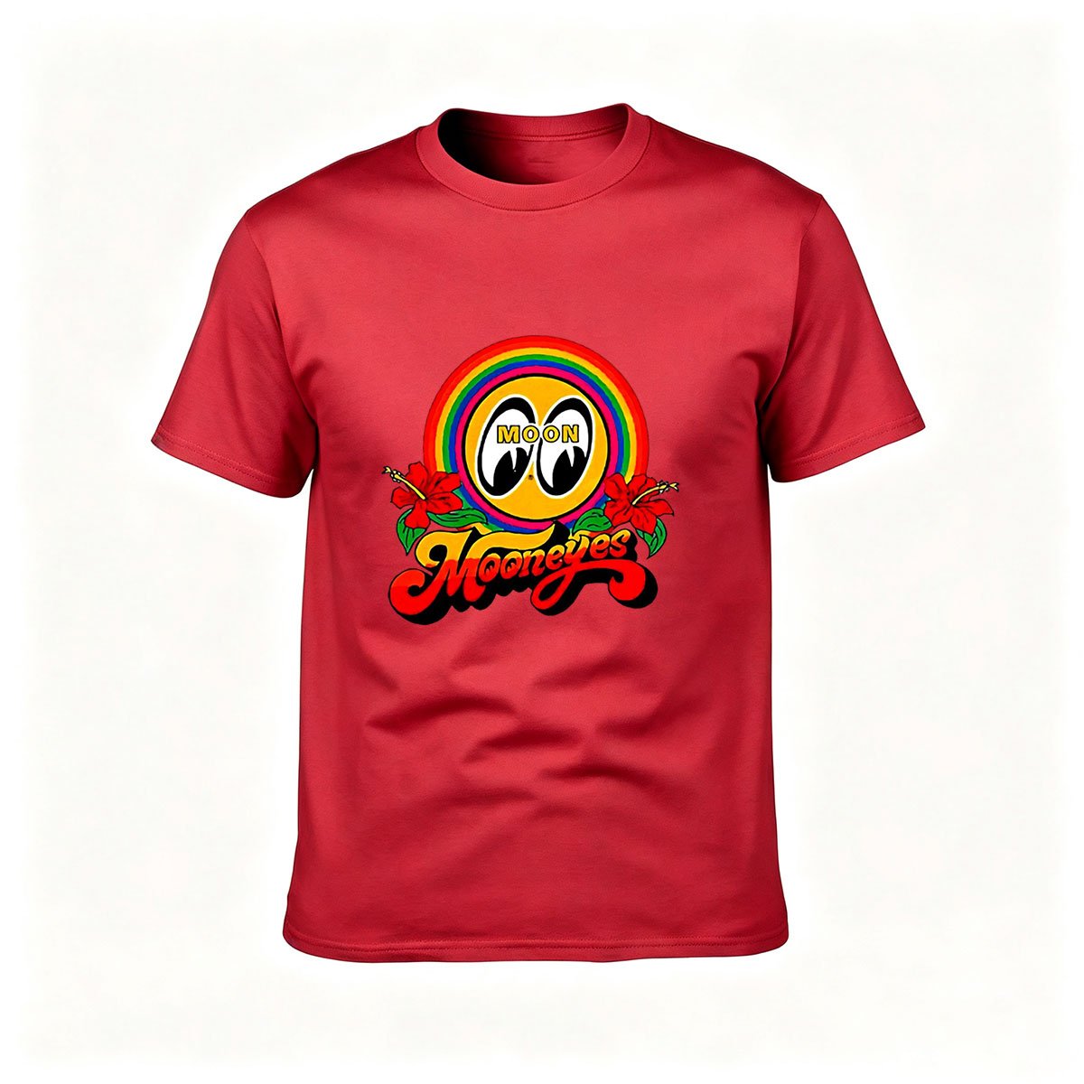 Moon Eyes Rainbow Logo Men's T-Shirt Gift Fashion Tee - Image 5