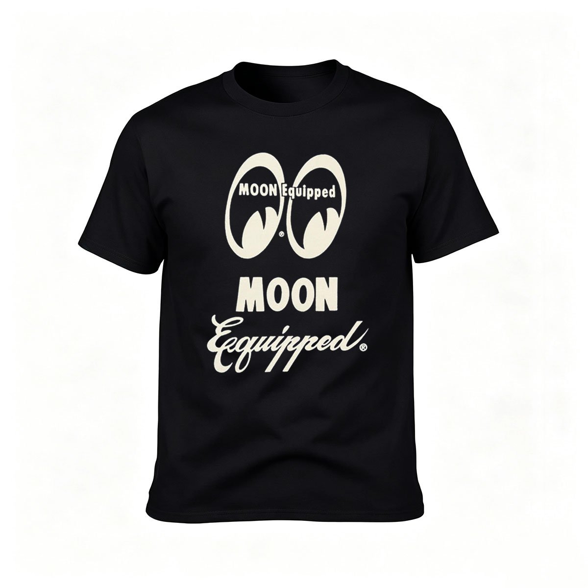 Moon Equipped Logo T-Shirt Men's Casual Graphic Tee Gift