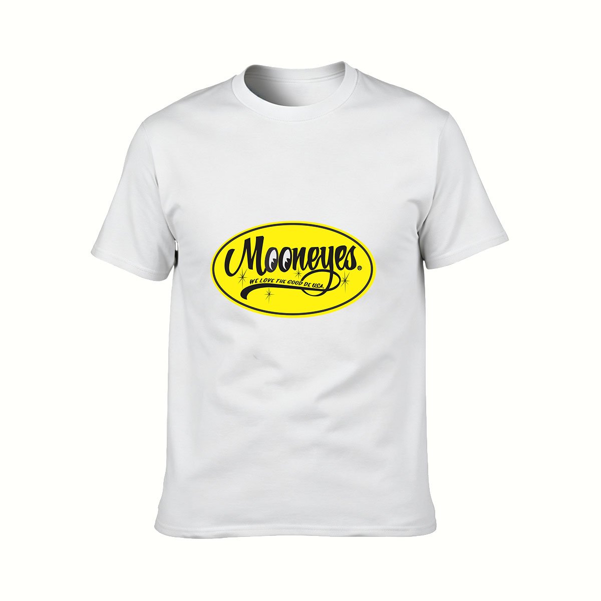 Mooneyes Logo T-Shirt Men's Classic Black Tee Gift for Car Enthusiasts - Image 2