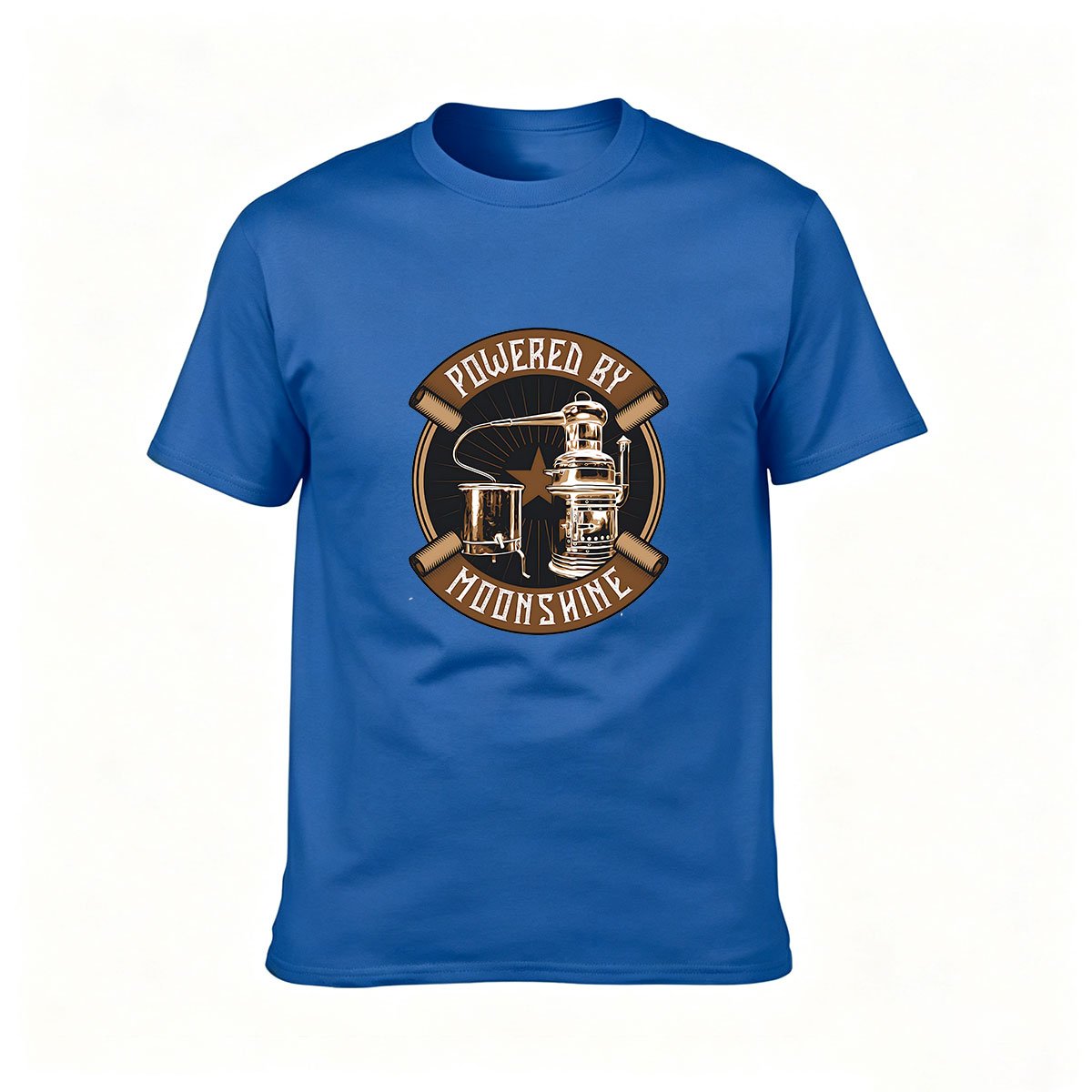 Powered by Moonshine Men's T-Shirt Country Music Gift - Image 4