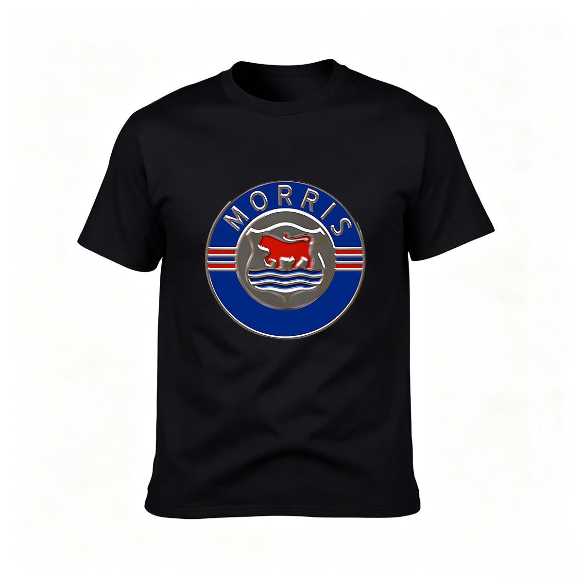 Morris Logo T-Shirt Men's Classic Black Tee Gift for Car Enthusiasts