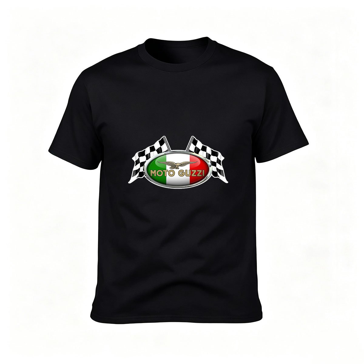 Moto Guzzi Logo T-Shirt Men's Racing Gift Tee