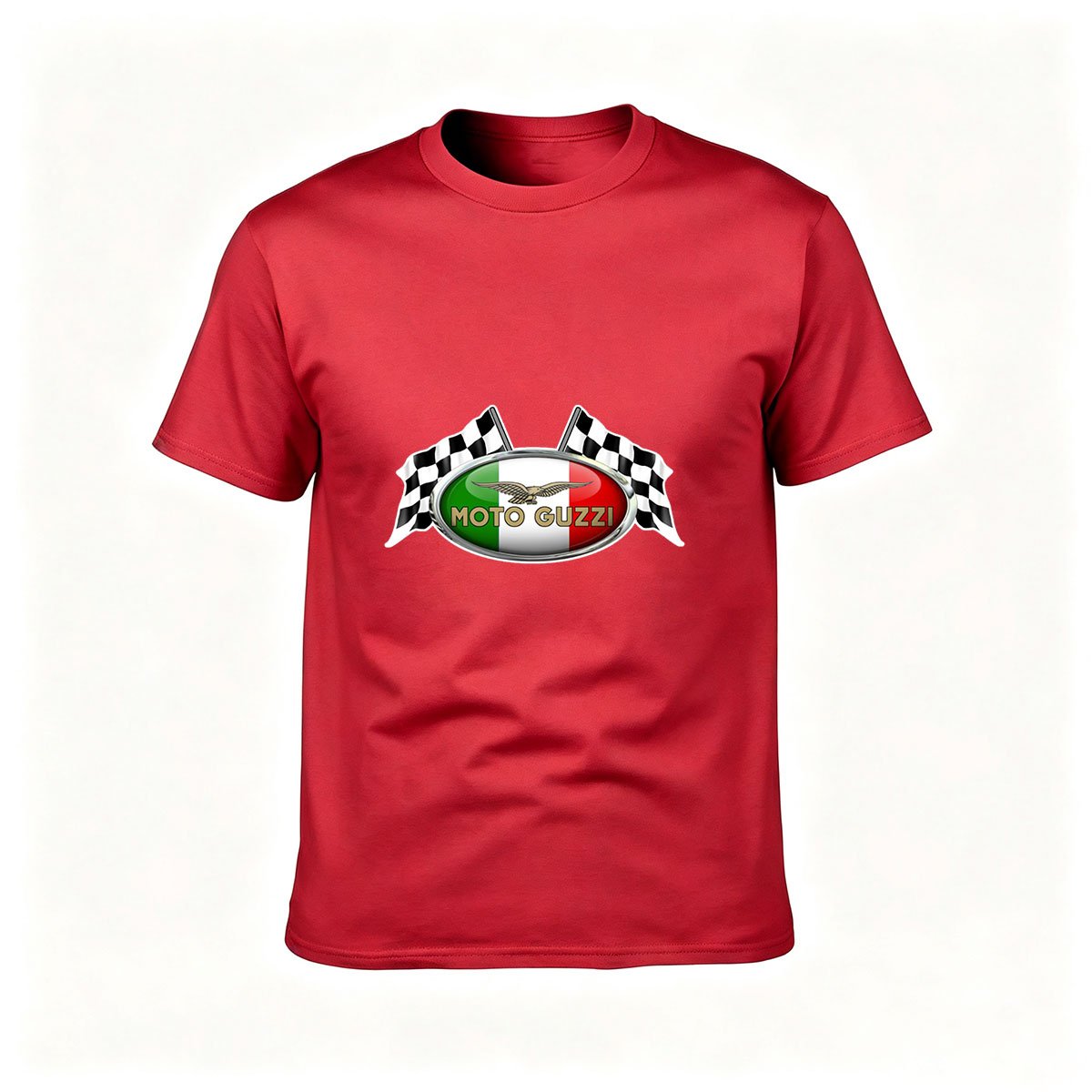 Moto Guzzi Logo T-Shirt Men's Racing Gift Tee - Image 5