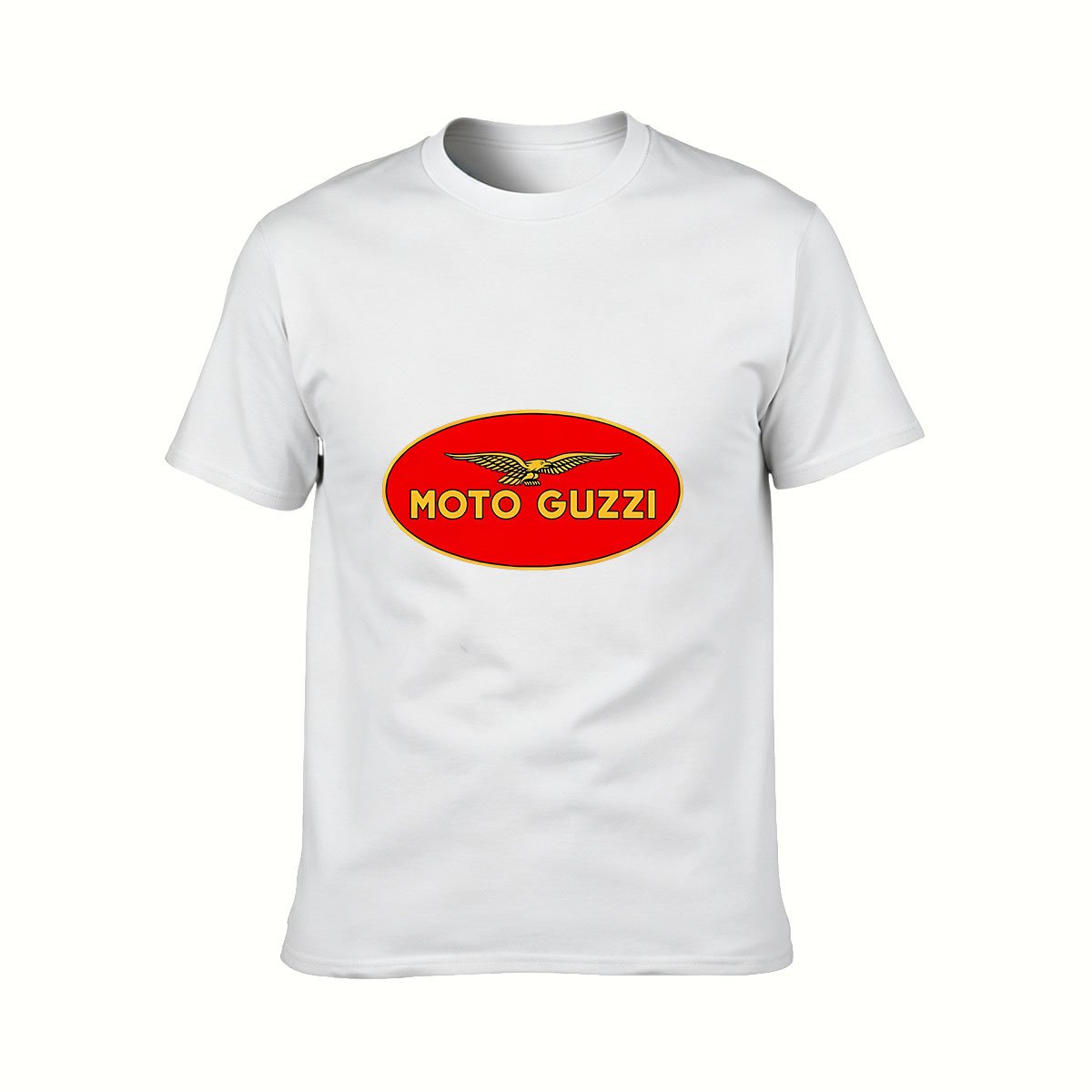 Moto Guzzi Logo T-Shirt Men's Classic Black Tee Gift - Image 2