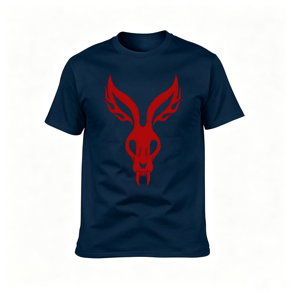 Red Deer Skull Print Men's T-Shirt Halloween Gift - Image 6