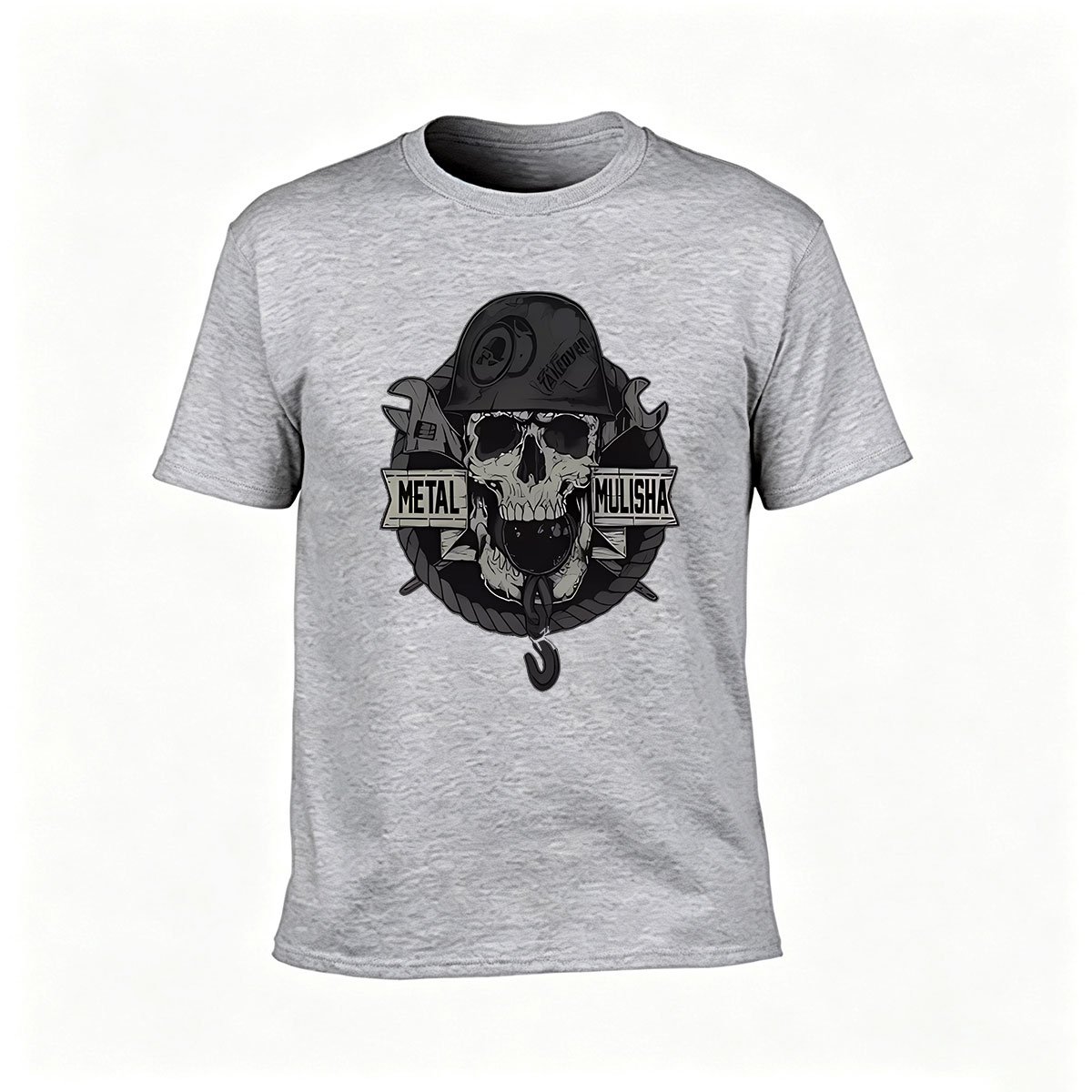 Metal Mulisha Skull Helmet T-Shirt Men's Graphic Tee Gift - Image 3