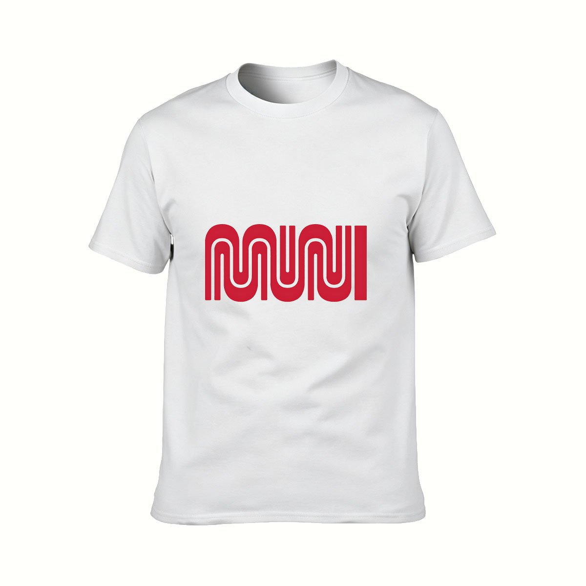Red Wave Design Men's T-Shirt Casual Streetwear Gift - Image 2