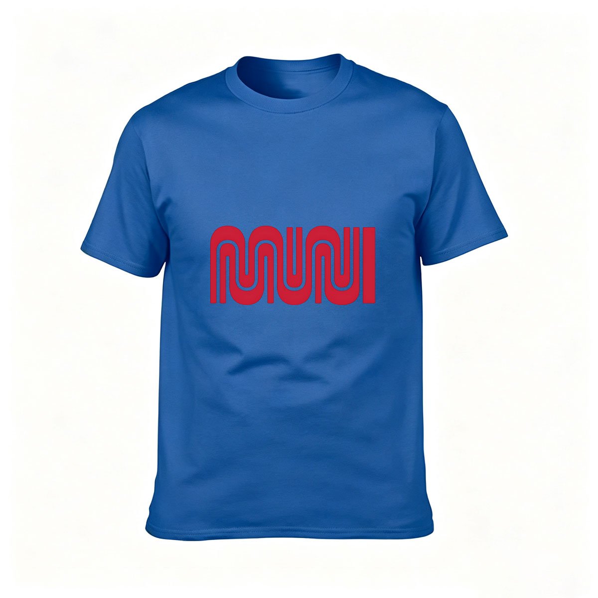 Red Wave Design Men's T-Shirt Casual Streetwear Gift - Image 4