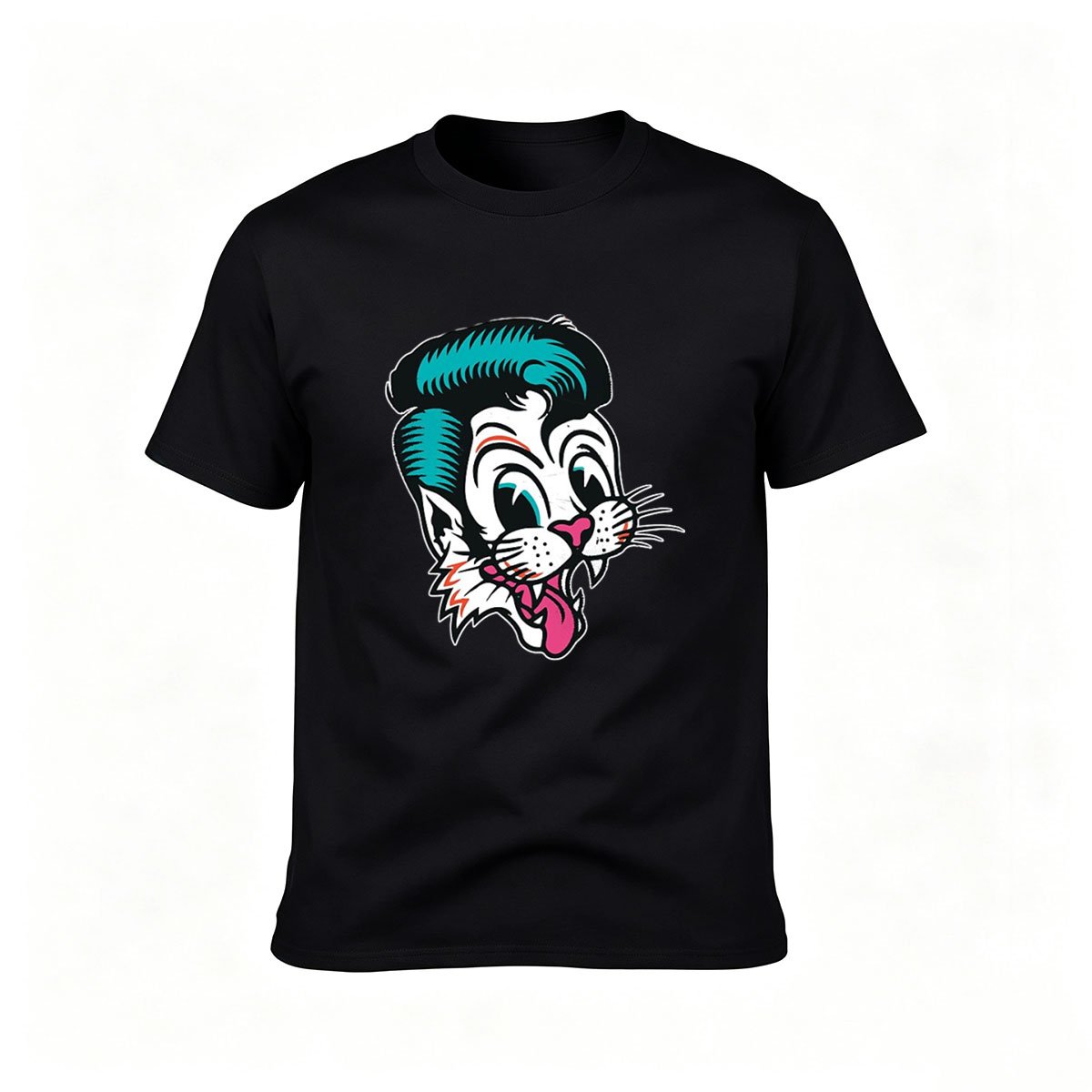 Taz Devil Cat Face Men's T-Shirt Cartoon Print Gift