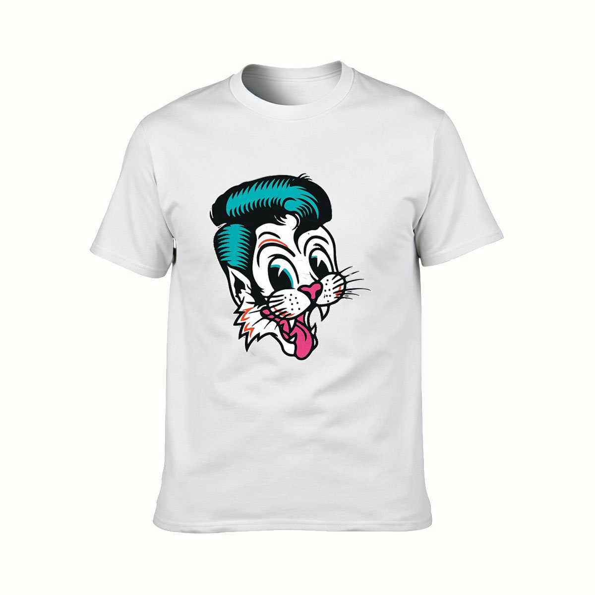 Taz Devil Cat Face Men's T-Shirt Cartoon Print Gift - Image 2