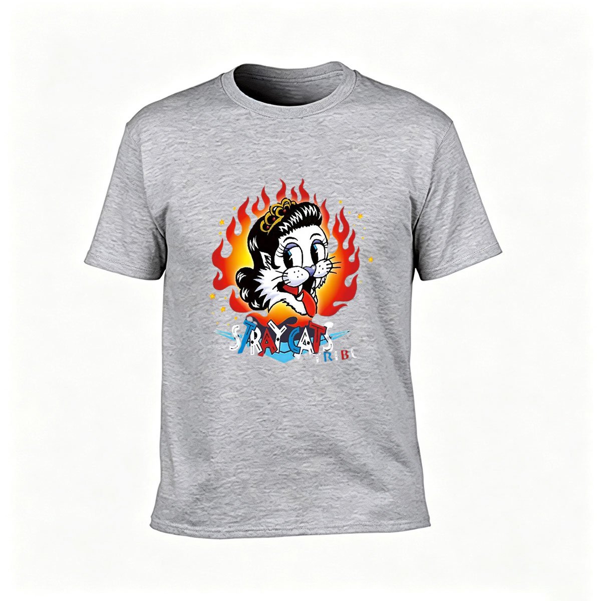 Sylvester Cat Flame Design Men's T-Shirt Gift for Fans - Image 3