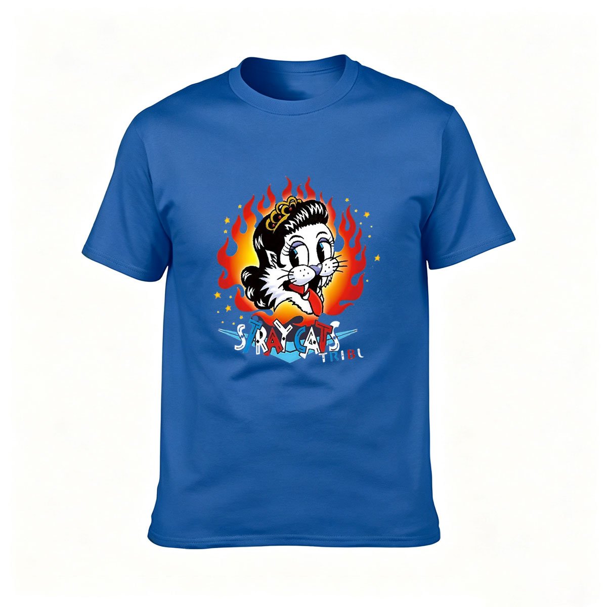 Sylvester Cat Flame Design Men's T-Shirt Gift for Fans - Image 4