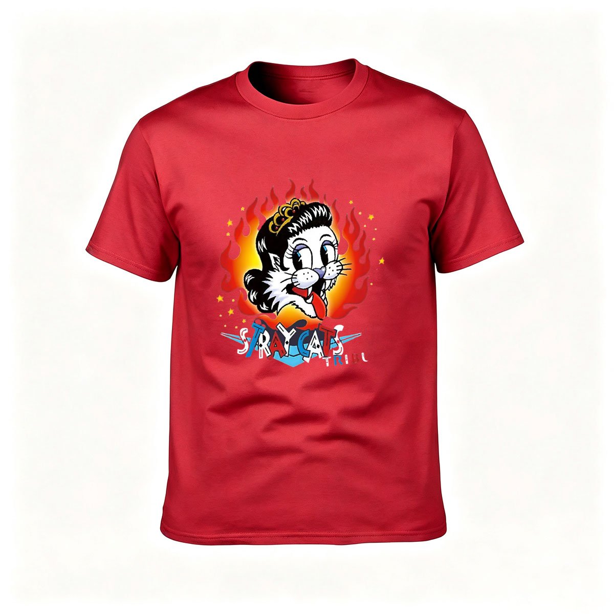 Sylvester Cat Flame Design Men's T-Shirt Gift for Fans - Image 5