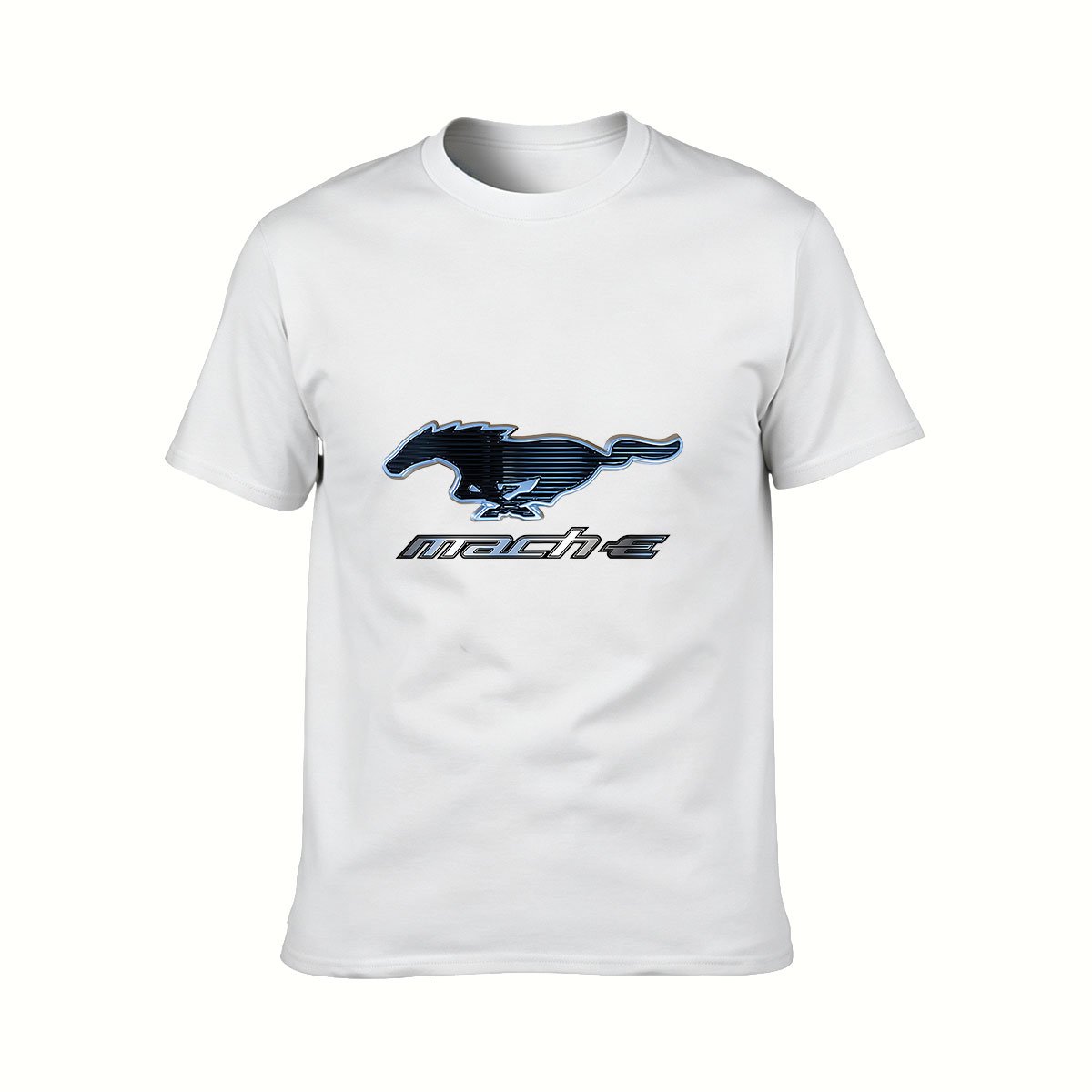 Ford Mustang Mach E Logo Men's T-Shirt Electric Car Gift - Image 2
