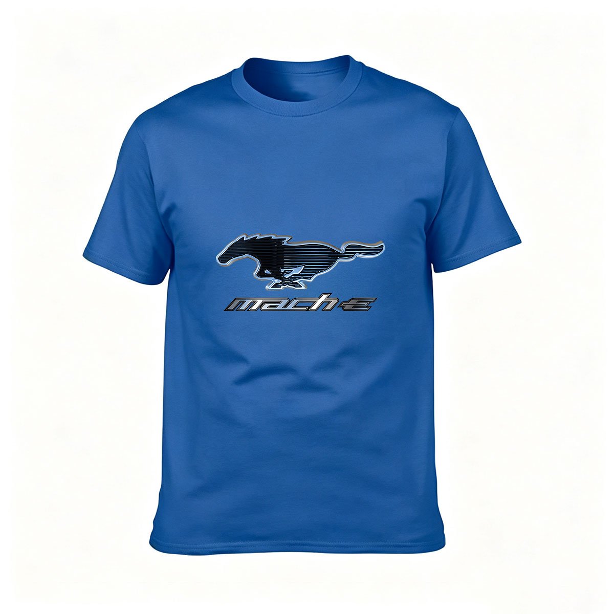 Ford Mustang Mach E Logo Men's T-Shirt Electric Car Gift - Image 4