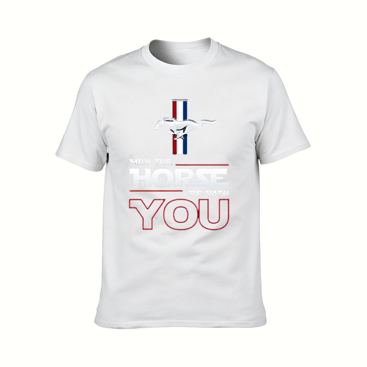 May The Horse Be With You Ford Mustang T-Shirt Men's Gift - Image 2